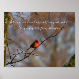 Póster Cuando aparece un cardenal, fotografía