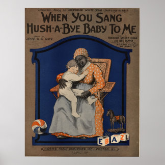 Póster Cuando cantaste silenciarme un bebé de adiós