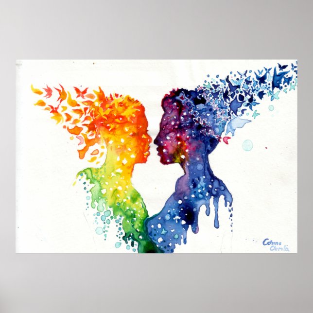 Póster cuando el amor te da mariposas (Frente)