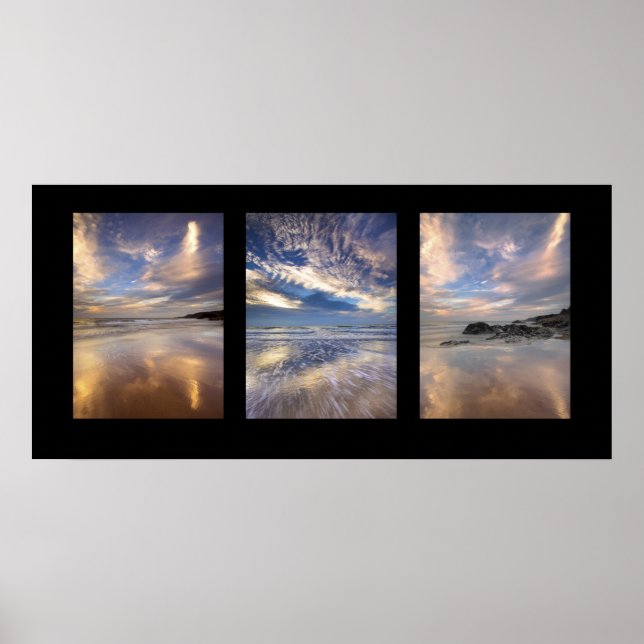 Póster Cuando el cielo y el mar se encuentran. (Frente)