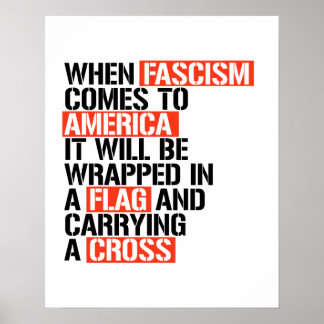 Póster Cuando el fascismo llega a Estados Unidos