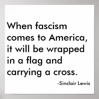 Póster Cuando el fascismo llegue a Estados Unidos, estará