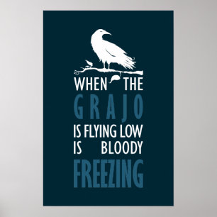 Póster Cuando el grajo vuela bajo