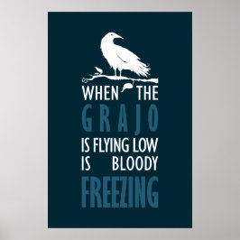 Póster Cuando el grajo vuela bajo bajo