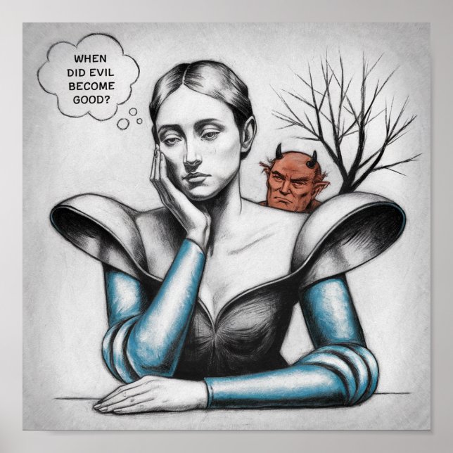 Póster Cuando el mal se convirtió en una buena mujer que  (Frente)