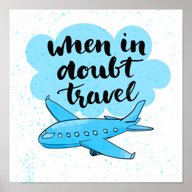 Póster Cuando en duda viajar (Frente)