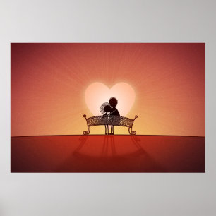 Póster Cuando estás enamorado