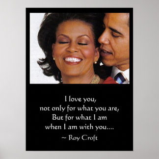 PÓSTER CUANDO ESTOY CON USTED POSTER, BARACK & MICHELLE O