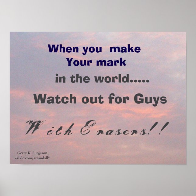 PÓSTER CUANDO HAGA SU MARCA (Frente)