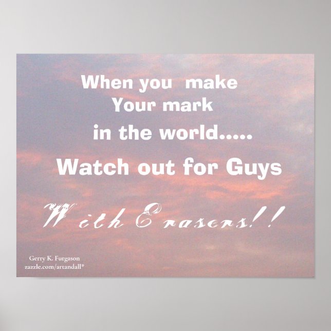 PÓSTER CUANDO HAGA SU POSTER MARK (Frente)