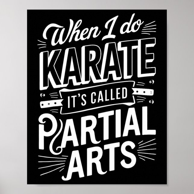 Póster Cuando hago Karate se llama Artes parciales 10  (Frente)