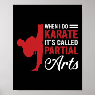 Póster Cuando hago Karate se llama Artes parciales 4