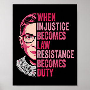 Póster Cuando la injusticia se convierte en deber, la res