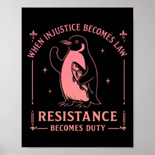 Póster Cuando la injusticia se convierte en deber, la res