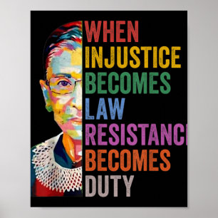 Póster Cuando la injusticia se convierte en deber, la res