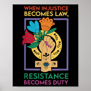 Póster Cuando la injusticia se convierte en deber, la res