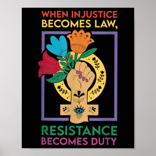 Póster Cuando la injusticia se convierte en deber, la res (Frente)