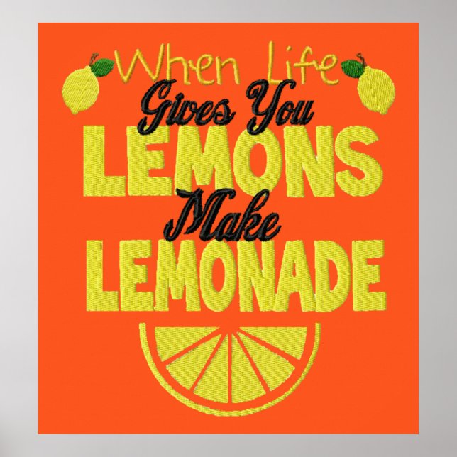 Póster Cuando la vida da Poster a los lemones (antecedent (Frente)