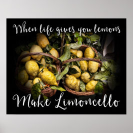 Póster Cuando La Vida Te Da Lemones Hacen Limoncello