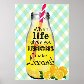 Póster Cuando la vida te da limones poster