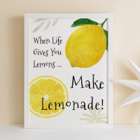 Cuando La Vida Te Dé Lemones, Haz Poster A Lemonad