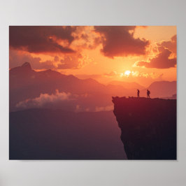 Póster Cuando las montañas se incendian