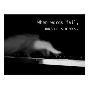 Póster Cuando las palabras fallan, la música habla. Fotog