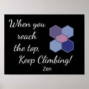 Póster Cuando llegue a la parte superior - Oferta Zen - I