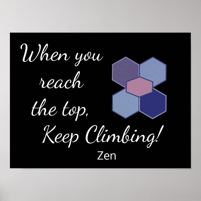 Póster Cuando llegue a la parte superior - Oferta Zen - I (Frente)