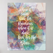 Cuando llueva, busca arcos de lluvia, estrellas os