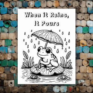 Póster Cuando llueve, llueve   Color Me