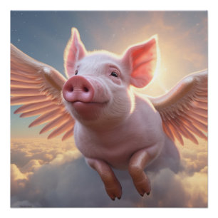 Póster Cuando los cerdos vuelan