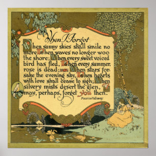 Póster "Cuando olvido "