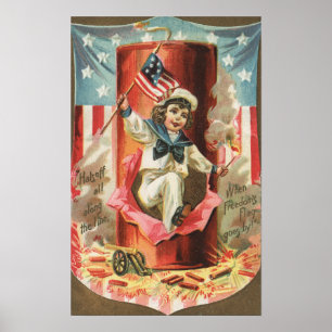 Póster Cuando pase la bandera de la libertad