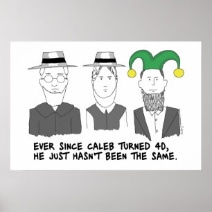 Póster Cuando poster de la vuelta 40 de Amish