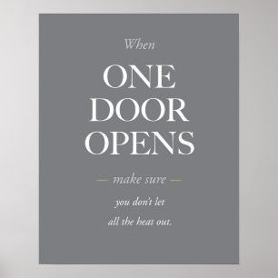 Póster Cuando se abre una puerta.