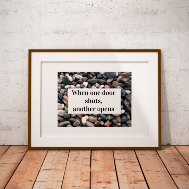 Póster Cuando se cierra una puerta, otra abre la cita (Subido por el creador)