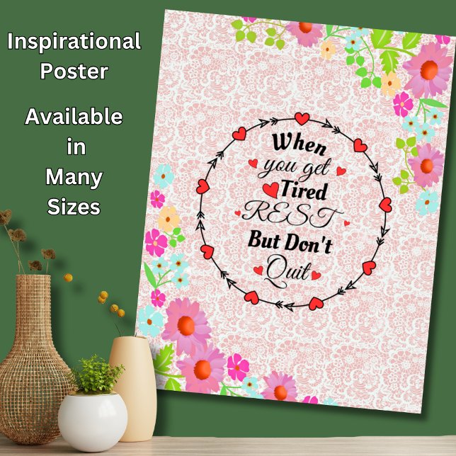 Póster Cuando te cansas, descansa, pero no abandones, mot (Subido por el creador)