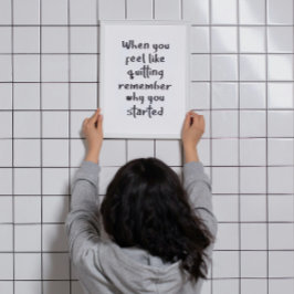 Póster Cuando Tienes ganas de dejar de hacer gimnasia art