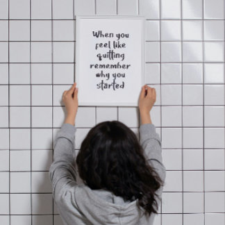 Póster Cuando Tienes ganas de dejar de hacer gimnasia art