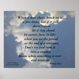 PÓSTER CUANDO UNA PUERTA CIERRA EL HALL DE MANDY