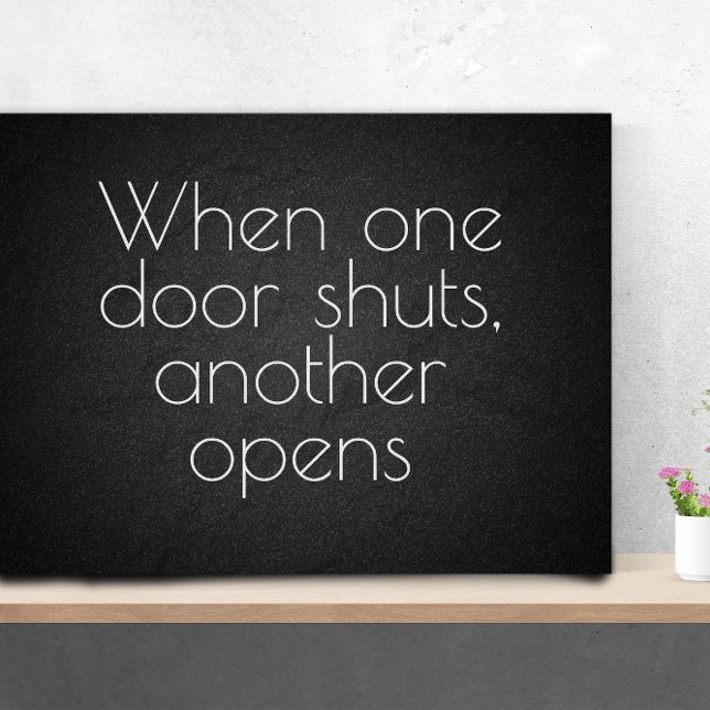 Póster Cuando una puerta cita inspiradora (Subido por el creador)