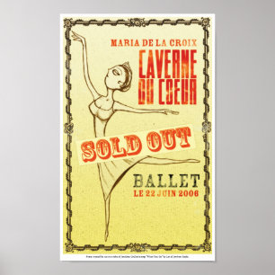 Póster Cuando usted va poster del ballet