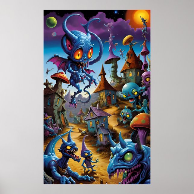 Póster Cuando vuelan los Grolls (Frente)