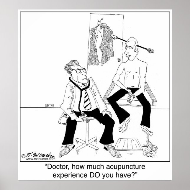 Póster ¿Cuánta Experiencia De Acupuntura Tienes? (Frente)