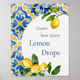 Póster ¿Cuántas gotas de limón cae 25 años?