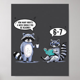 Póster Cuántas Noches a la Semana Deberías 67 Profesor de