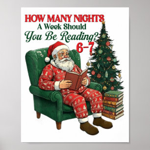 Póster Cuántas Noches A La Semana Deberías Estar Leyendo