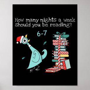 Póster Cuántas Noches A La Semana Deberías Estar Leyendo 