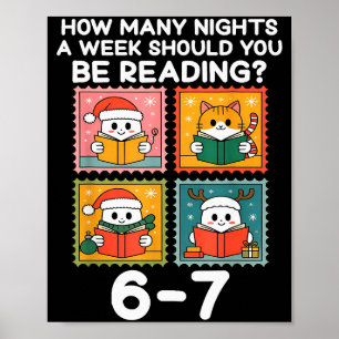 Póster Cuántas Noches a la Semana Deberías Leer 67 Yo